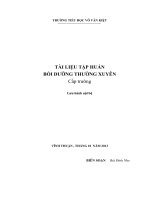 tài liệu bồi dưỡng thường xuyên của trường