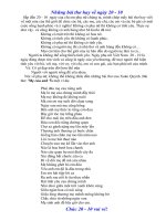 Những bài thơ hay ngày 20-10