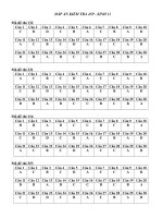 Kiem Tra 45p Sinh 11 - Co Đap An