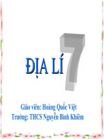 Bài 17: Ô nhiễm môi trường ở đới ôn hòa