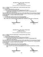 đề kiểm tra 1 tiết vật lý 7 hk1 2013-2014