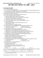 Phân loai de thi sinh hoc