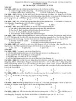 Dao động điều hòa trong các đề thi ĐH