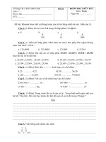 Đề kiểm tra giữa học kì 1