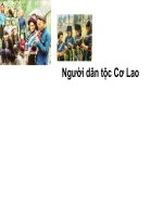 Tìm hiểu về dân tộc cơ lao