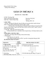 Giáo án thể dục lớp 6