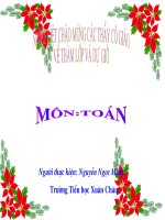 CHIA CHO SỐ CÓ MỘT CHỮ SỐ