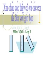 Áp suất chất lỏng - Bình thông nhau