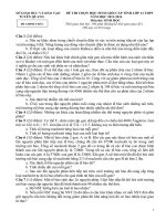 Đề thi chọn HSG cấp tỉnh năm học 2013-2014