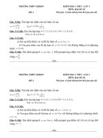 kiểm tra 1 tiết đại số 10 chương 1+2
