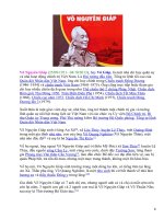 Danh nhân Đại tướng VÕ NGUYÊN GIÁP