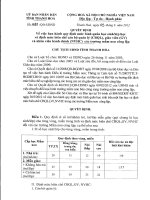 Quyết định V/v ban hành quy định mức BQ trẻ/nhóm lớp MN của UBND tỉnh Thanh Hóa