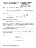 Thi Thử toán lần 4 đh KHTN Hà nội