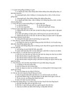 câu hỏi theo mức độ nhân biết môn sinh học