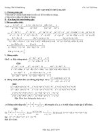 Rút gọn BT chứa căn