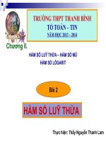 Hàm số lũy thùa