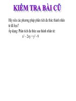 Tiết 13: Phân tích đa thức thành nhân tử bằng phương pháp phối hợp nhiều phương phápp