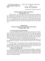 Kế hoạch công tác công đoan trường PTDTBT TH Tân Hoa