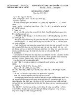 Kế hoạch Ngữ văn và Lịch sử 7 hoàn chỉnh