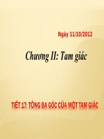 Tổng ba góc của một tam giác (hay)