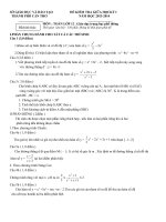 để kiểm tra giữ học kỳ 1 khối 12 -Cần Thơ