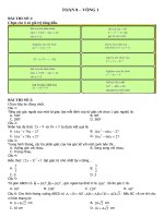 Đề thi Violympic Toán 8 vòng 1