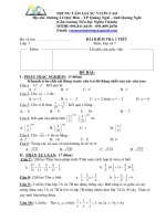 Đề KT 1 tiết toán 7