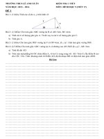 Đề 1 tiết hình 9 chương 1