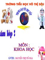 BÀI 15 : KHOA HỌC - PHÒNG BỆNH VIÊM GAN A LỚP 5
