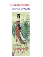 Tiết 33: KIỀU Ở LẦU NGƯNG BÍCH