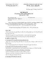 KẾ HOẠCH ỨNG DỤNG CNTT CỦA GIÁO VIÊN NĂM 2013