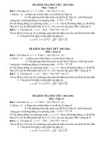 Kiểm tra một tiết chương 1