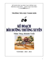 KHBDTX GV tiểu học