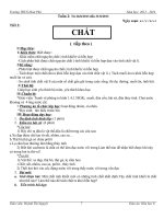Tiết 3 : CHẤT ( tt)