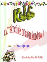 TẬP ĐỌC :THƯA CHUYỆN VỚI MẸ