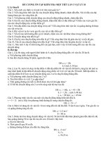 Đề cương kiểm tra vật lý 10