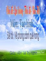 vẽ phong cảnh quê hương