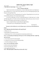 BÀI KIỂM TRA GIƯA KÌ I