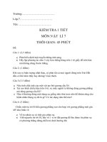 Kiểm tra 1 tiết học kì I lớp 7