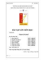 BÀI TẬP LỚN MÔN HỌC QUẢN LÝ BỘ NHỚ