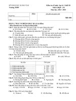 Đề QP,An 1 tiết k 10