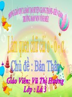 làm quen chữ cái o,ô,ơ