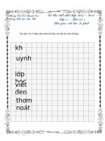 Mẫu giấy thi chữ đẹp