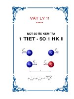 14 Đề KTra 1 tiết số 1 - Lop 11