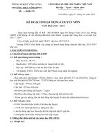 KH chuyên môn 2013 - 2014