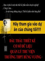 Hãy Tham Gia Vào Dự Án Của Chúng Tôi !