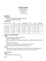 kế hoạch dạy học môn địa 8