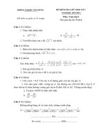 KS giữa kỳ I Toán 9(Yên Dũng)