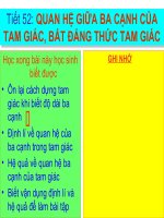 bài bất đẳng thức tam giác