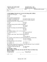 Đề KT 1tiết(lần 1) học kì lớp 6